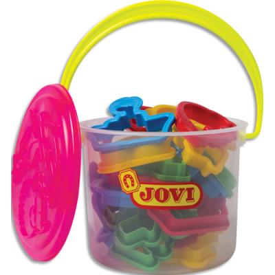 Seau de 24 emportes-pièces Jovi Plastilina pour pâte à modeler