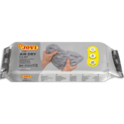 Sachet de pâte autodurcissante Jovi Air Dry 500 grammes - couleur gris