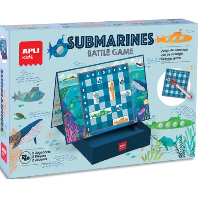 Jeu de société bataille sous-marin Apli Kids avec 16 sous-marins magnétiques