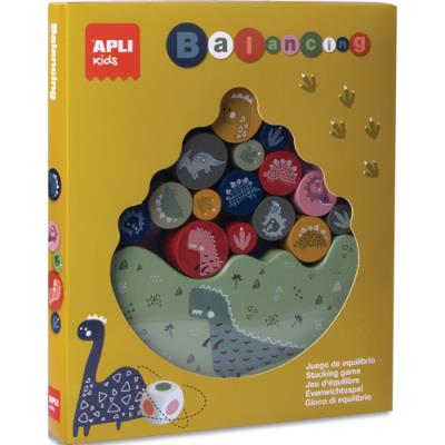 Puzzle 16 pièces Apli Kids sur le thème des dinosaures, jeu d'équilibre