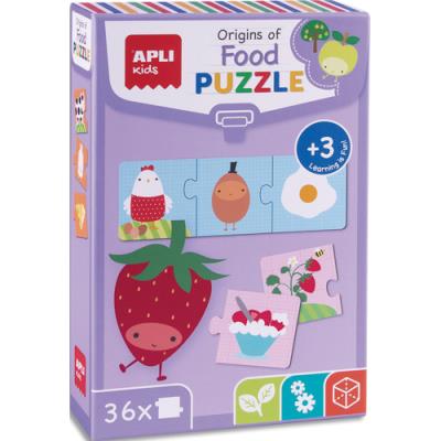 Puzzle 36 pièces Apli Kids sur le thème des origines des aliments