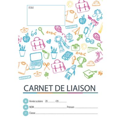 Carnet de liaison primaire Fuzeau léger & résistant, format 14,5x20,8cm, 48 pages, 16 bulletins d'ab