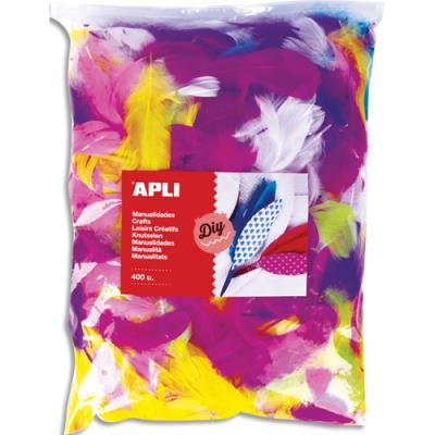 Sachet de 400 plumes Apli Kids couleurs assorties