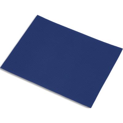 Lot de 5 feuilles de carton ondulé Fabriano 328g, dimensions 50 x 70 cm, coloris bleu