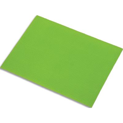 Lot de 5 feuilles de carton ondulé Fabriano 328g, dimensions 50 x 70 cm, coloris vert