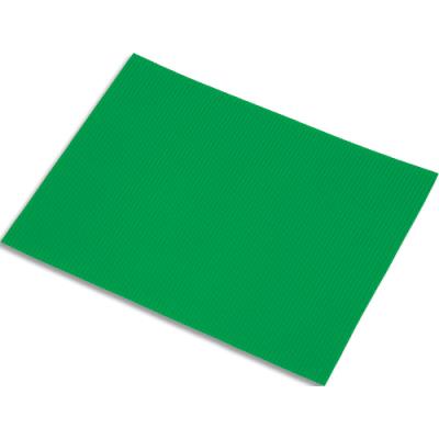 Lot de 5 feuilles de carton ondulé Fabriano 328g, dimensions 50 x 70 cm, coloris vert foncé