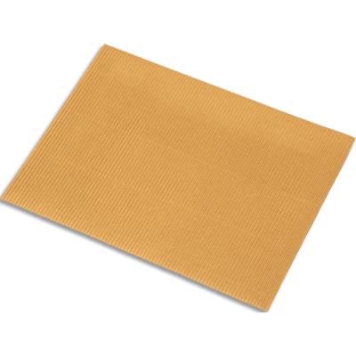 Lot de 5 feuilles de carton ondulé Fabriano 328g, dimensions 50 x 70 cm, coloris marron clair