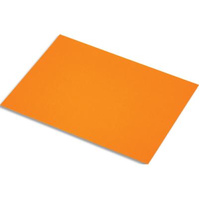 Lot de 10 feuilles de papier fluo Fabriano 250g, dimensions 50 x 65 cm, coloris orange