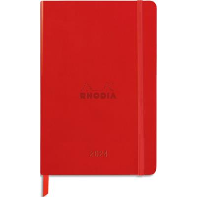 Agenda Webplanner - Clairefontaine Rhodia - A5 - grille verticaIe - 160pages papier ivoire - 90g - C