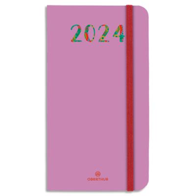 Semainier Oberthur Merida - 16 poche - 1 sem sur 2/P - format 9,5x17,5cm - couv.marquage à chaud - V