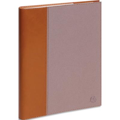 Semainier de bureau Exacompta Denim - Eurotime 24S - 24 x 16 cm - Marron clair
