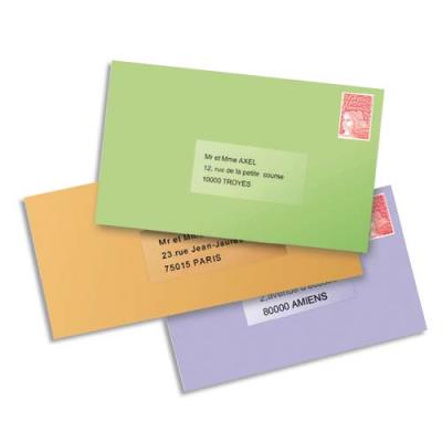 Etiquettes invisibles Avery J8551-25 - jet d'encre - 38,1 x 21,2 mm - pochette de 1625