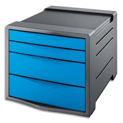 Module de classement Esselte Europost - 4 tiroirs - bleu opaque