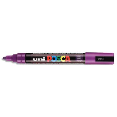 Marqueur peinture Uni Posca - Pointe moyenne de 1,8 à 2,5mm (PC5M) - Couleur violet