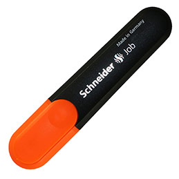 Surligneur Schneider Job 150 - pointe biseautée - orange