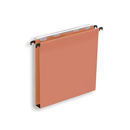 Dossiers suspendus éco en kraft orange - pour tiroir - fond 30 mm - boite de 25