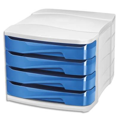 Module de classement CEP Gloss 4 tiroirs - bleu