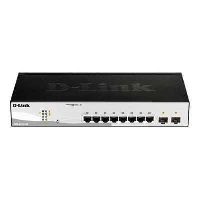 D-Link DGS 1210-10 - Commutateur - intelligent - 8 x 10/100/1000 + 2 x Gigabit SFP - de bureau, Mont