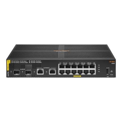 HPE Aruba 6100 12G Class4 PoE 2G/2SFP+ 139W Switch - Commutateur - Géré - 12 x 10/100/1000 (PoE+) + 