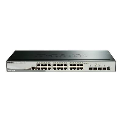 D-Link DGS 1510-28X - Commutateur - C3 - intelligent - 24 x 10/100/1000 + 4 x 10 Gigabit SFP+ - de b
