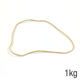 Sac de 1kg de caoutchouc blond 200x1,8mm