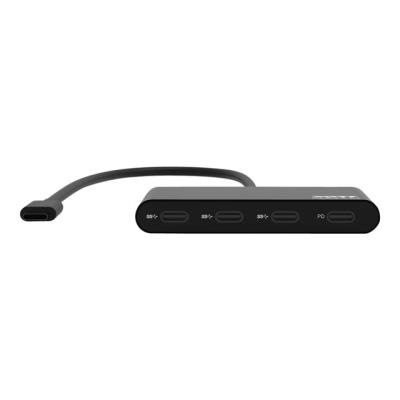 PORT Connect - Concentrateur (hub) - 3 x USB-C + 1 x USB-C (alimentation électrique) - de bureau