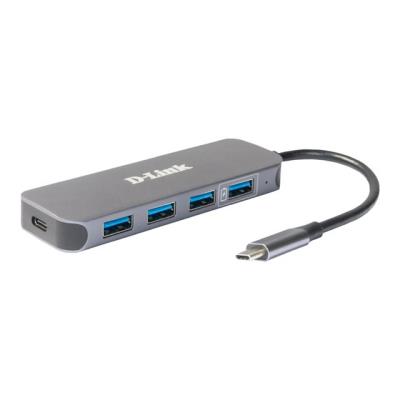 D-Link DUB-2340 - Concentrateur (hub) - 4 x SuperSpeed USB 3.0 + 1 x USB-C (alimentation électrique)