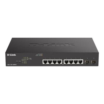 D-Link DGS 1100-10MPV2 - Commutateur - intelligent - 8 x 10/100/1000 (PoE) + 2 x Gigabit SFP - de bu