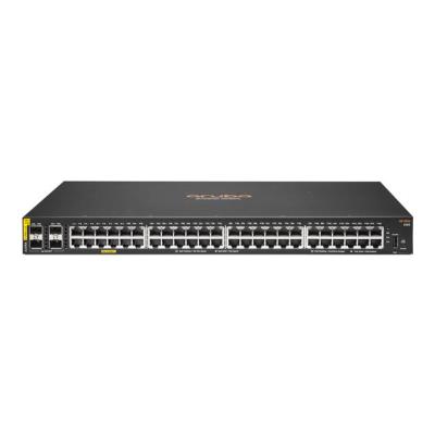 HPE Aruba 6100 48G Class4 PoE 4SFP+ 370W Switch - Commutateur - Géré - 48 x 10/100/1000 (PoE+) + 4 x