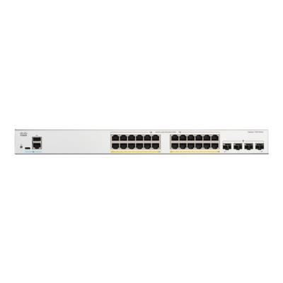 Cisco Catalyst 1300-24P-4G - Commutateur - C3 - Géré - 24 x 10/100/1000 (PoE+) + 4 x 10 Gigabit SFP+