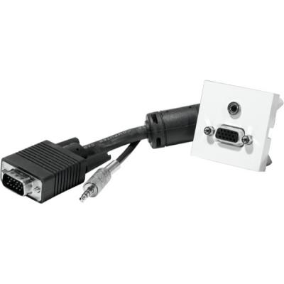 Plastron Adaptat VGA + jack 3,5 - 15 m