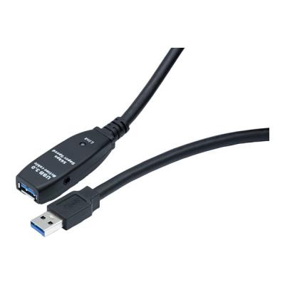 Cordon de rallonge USB-A 3.0 de 30 mètres avec amplification électronique