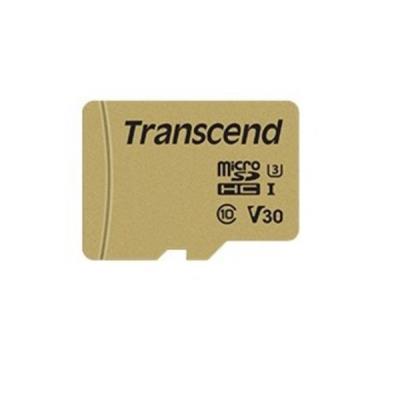TRANSCEND Carte micro SDHC UHS I 500S Class 10 8 Go adaptateur SD inclus