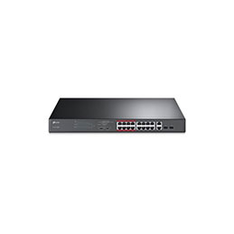 TP-Link TL-SL1218MP Switch 16P PoE+192W & 2 Giga & 2 SFP