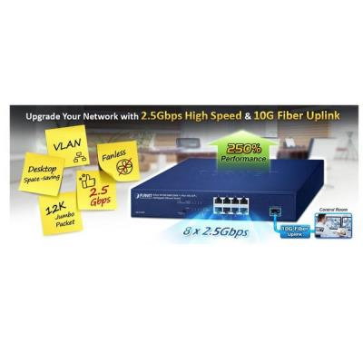 PLANET MGS910X Switch 8p Multi-Gigabit & 1 SFP+ 10G