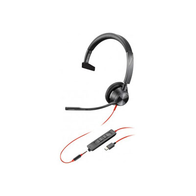POLY Blackwire BW3315 casque USB-C + Jack - 1 écouteur
