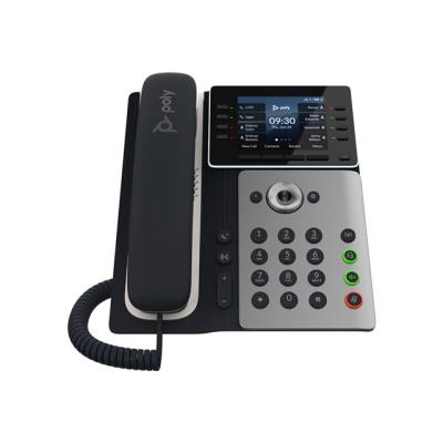 Poly Edge E350 Téléphone VoIP PoE 8 comptes SIP LCD 2.8 USB-C WiFi & BlueTooth