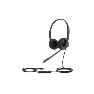 Yealink UH34 Dual Teams Micro casque USB-A coussinets cuir - 2 écouteurs