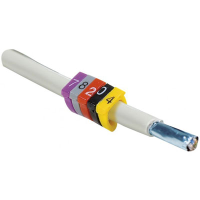 DEXLAN BAGUES DE MARQUAGE Diam 8 mm - 7 Rose