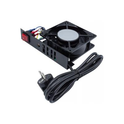 EKIVALAN Kit 1 ventilateur avec on/off fixation toit, cable 2 m, noir