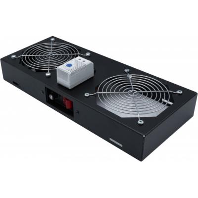 EKIVALAN Kit 1 ventilateur avec thermostat pour coffret CEPA noir