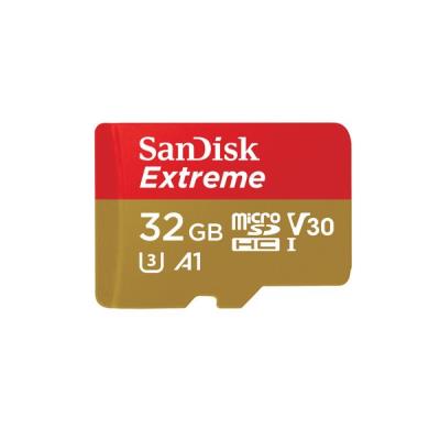 SanDisk Extreme - Carte mémoire flash (adaptateur microSDHC - SD inclus(e)) - 3