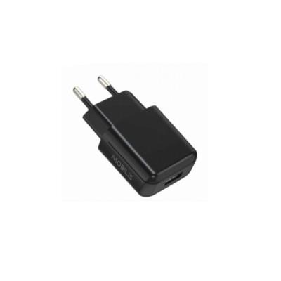 Mobilis - Adaptateur secteur - 2 A (USB) - noir - Belgique, Maroc, Autriche, Fr