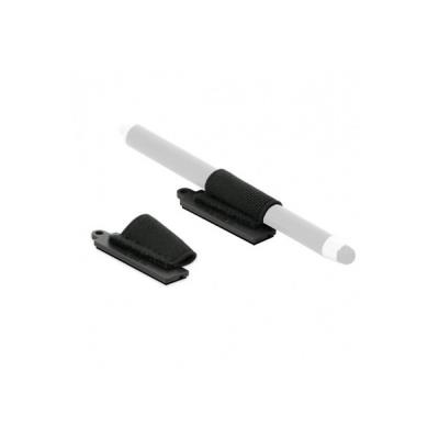 Pack of 10 Adhesive Universal Stylus Holder - Black