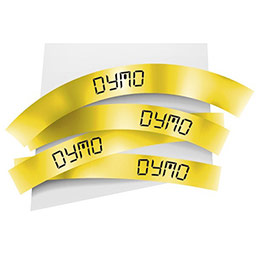 Ruban plastique dymo noir/jaune 12MM pour letratag