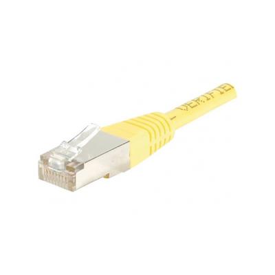 Cordon RJ45 catégorie 6 F/UTP jaune - 0,3 m