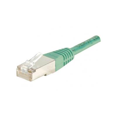 Cordon RJ45 catégorie 6 F/UTP vert - 0,15 m