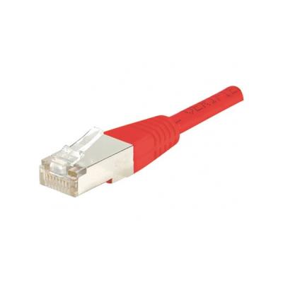Cordon RJ45 catégorie 6 F/UTP rouge - 0,15 m