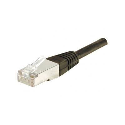 Cordon RJ45 catégorie 6 F/UTP noir - 0,15 m
