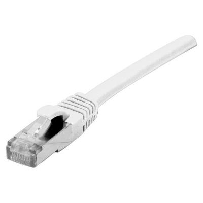 Cordon RJ45 CAT 6A S/FTP TPE écologique snagless blanc certifié GRS - 10 m